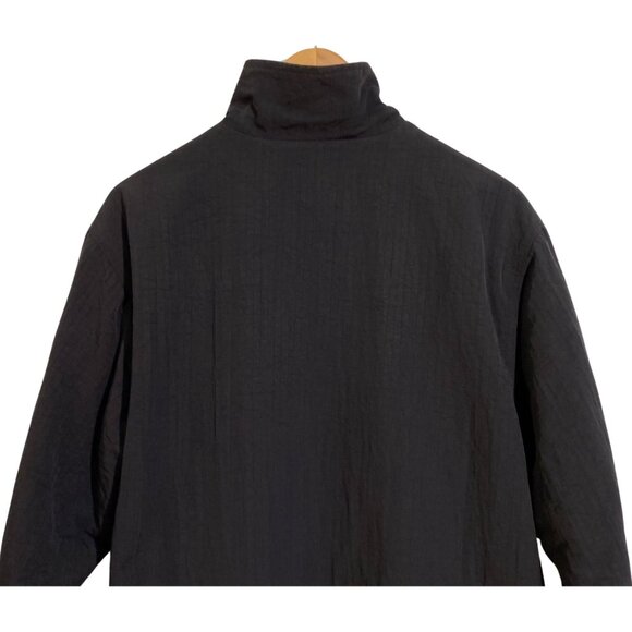 AKWA Black Men’s Vintage Sport Jacket Windbreaker Sz. S (Nylon & Fleece Lining) - Picture 7 of 11